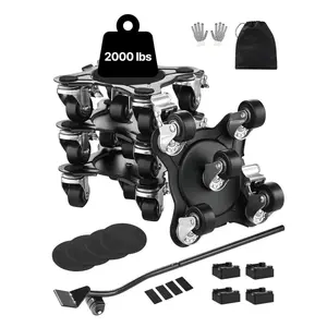 【DealsForYouDays】VEVOR Furniture Dolly Heavy Duty Furniture Mover with 5 Wheels 1200 lbs Capacity