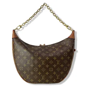 Pre-owned Louis Vuitton Monogram Canvas Shoulder Bags Loop Hobo Monogram Reverse Shoulder Bag LV1981