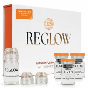 ReGlow Micro-Infusion with Quadra-Action Exosome & Stem Cell Serum for Face, Facial Treatment for Radiance, Smoother and Firmer-Looking Skin for All Skin Types (1.5 Months) – Firmer Radiant Skin, at-Home Treatment with Collagen Peptides & Hyaluronic Acid