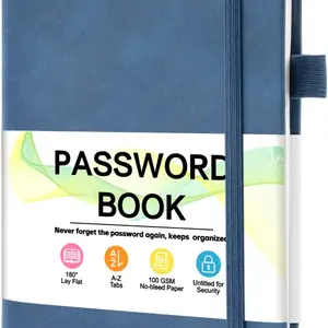 Password Keeper Book with Alphabetical Tabs 4.3"x5.7" Small Password Books Seniors Password Notebook