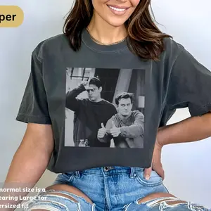 Vintage Joey and Chandler Funny T-Shirt - Friends TV Show Inspired, Comfort Colors, Simple Style, Full Color Selection, Pick Your