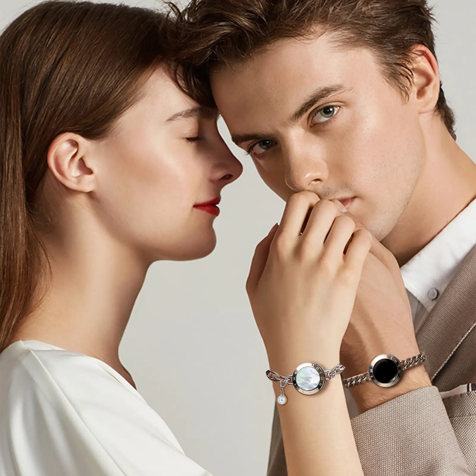 Totwoo Soulmate Touch Bracelets for Couples Vibration & Light Up Bluetooth Pairing Jewelry for Long Distance Relationships Special Gift for Girlfriend - TikTok Shop Totwoo Soulmate Touch Bracelets for Couples Vibration & Light Up Bluetooth Pairing Jewelry for Long Distance Relationships Special Gift for Girlfriend - TikTok Shop