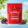 Halal Certified Iron Gummies - Vegan Iron 20mg Gummy Supplement with Vitamin C - Non-Constipation, High Absorption, & Accurate Dosing - 60 Count, Tasty Berry Flavor, Iron Deficiency Support, Nutrient Gummies Energy Boost Natural Iron