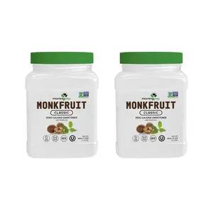 2 PACK Morning Pep Monk Fruit Sweetener, Classic | White Sugar Substitute, Keto Diet Friendly, 1:1 Sugar Replacement, Zero Calorie Non Gmo