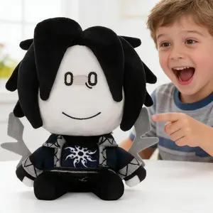 Dark Style Character Plush - Soft Cuddly Roblox-Style Stuffed Toy, Perfect Birthday Gift for Gamers, Teens & Adults | Cute Game-Themed Stress Relief Plushie for Home Decor & Collecting
