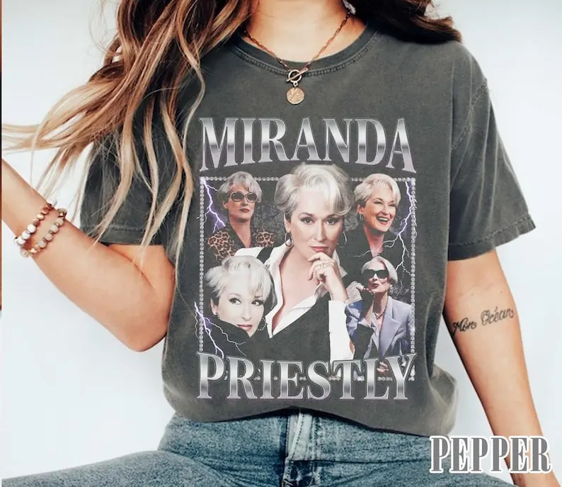 Miranda Priestly Comfort Colors® Shirt, Miranda Priestly Vintage Bootleg 90s Shirt