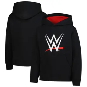 WWE Prime Logo Hoodie, Black Wrestling Graphic, Sports Entertainment Sweatshirt, Unisex Youth Streetwear Pullover, Pro Wrestler Fan Gear Apparel