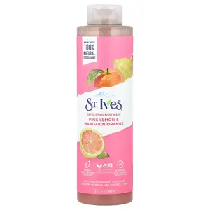 St. Ives Exfoliating Body Wash, Pink Lemon & Mandarin Orange, 22 fl oz (650 ml)