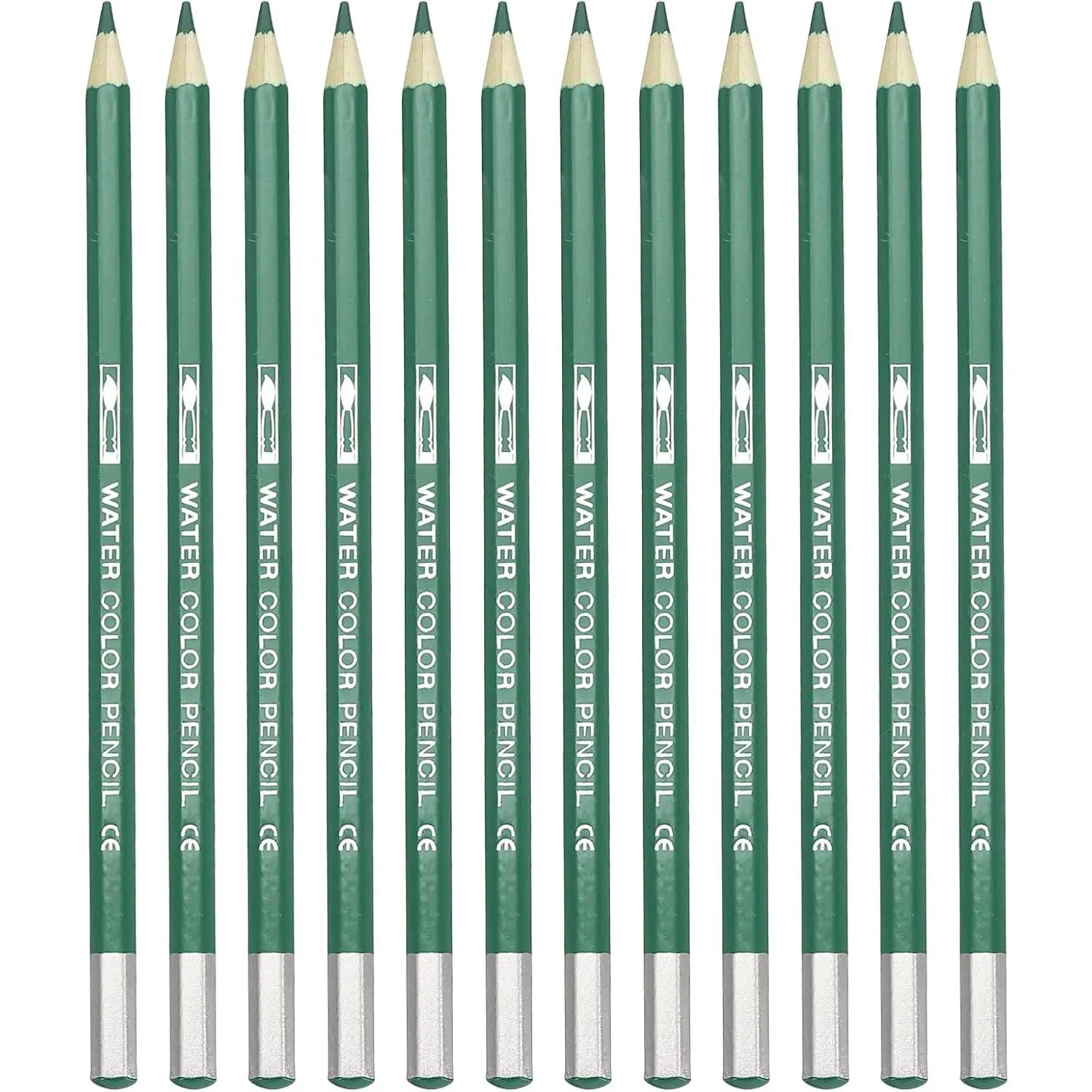 12Pcs Water Soluble Watercolor Pencils for Blending, Coloring, Sketch Drawing, Painting, Black 12Pcs Water Soluble Watercolor Pencils for Blending, Coloring, Sketch Drawing, Painting, Black
