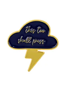 Cute Lightning Cloud Brooch with Frame, Perfect for Bags & Hats, Hat Pins, Unique Gift Idea, Casual Style Accessory for All Seasons