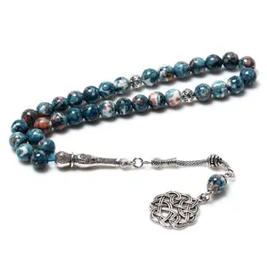 New Turkish Jewelry 38 Beads Blue Rain Stone