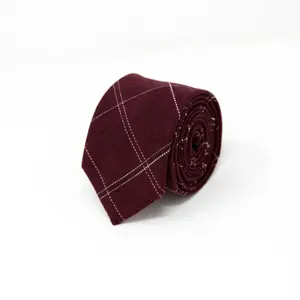 Maroon Plaid Tie Maroon Plaid Tie