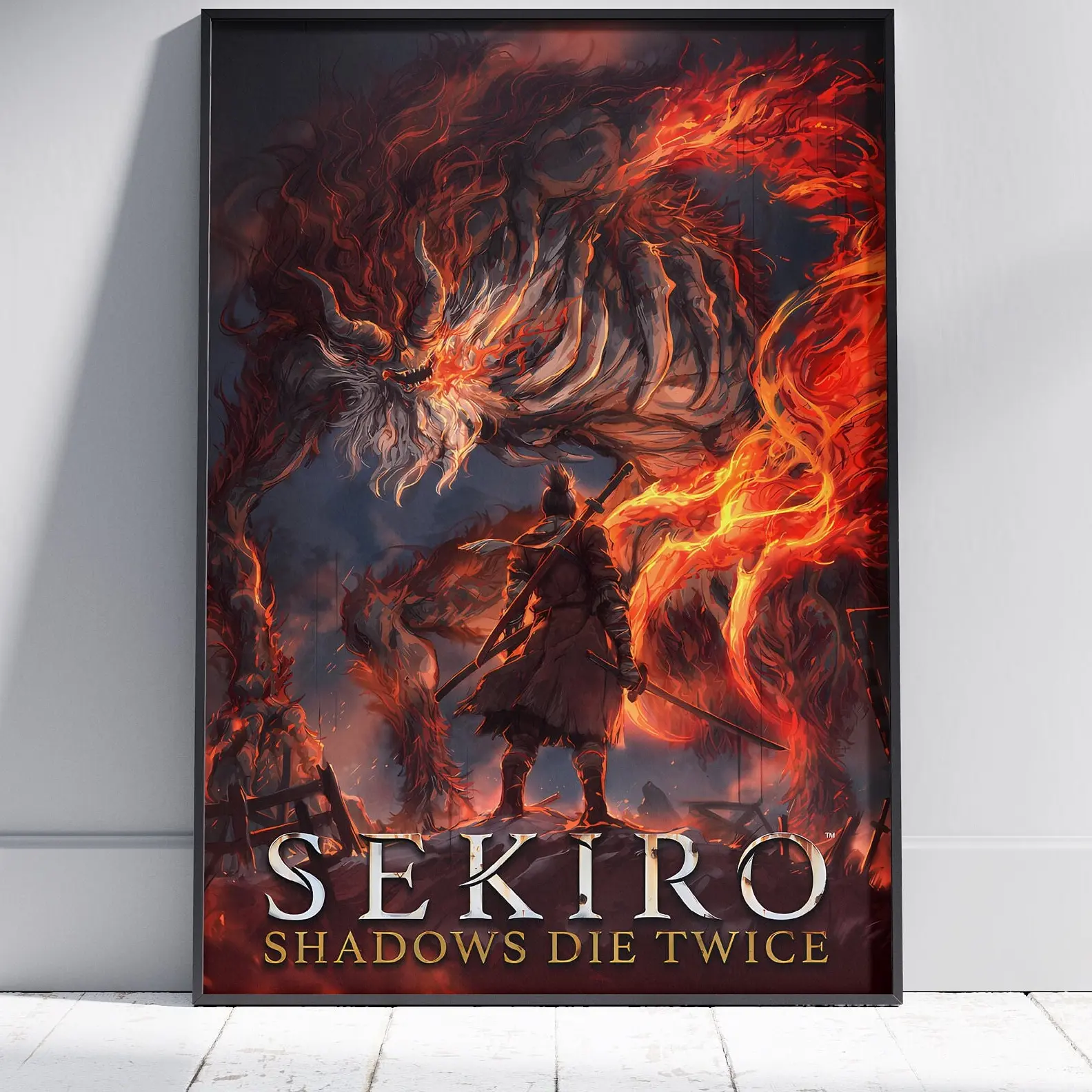 Sekiro Game Poster, Sekiro Shadows Die Twice Gaming Art Print Posters