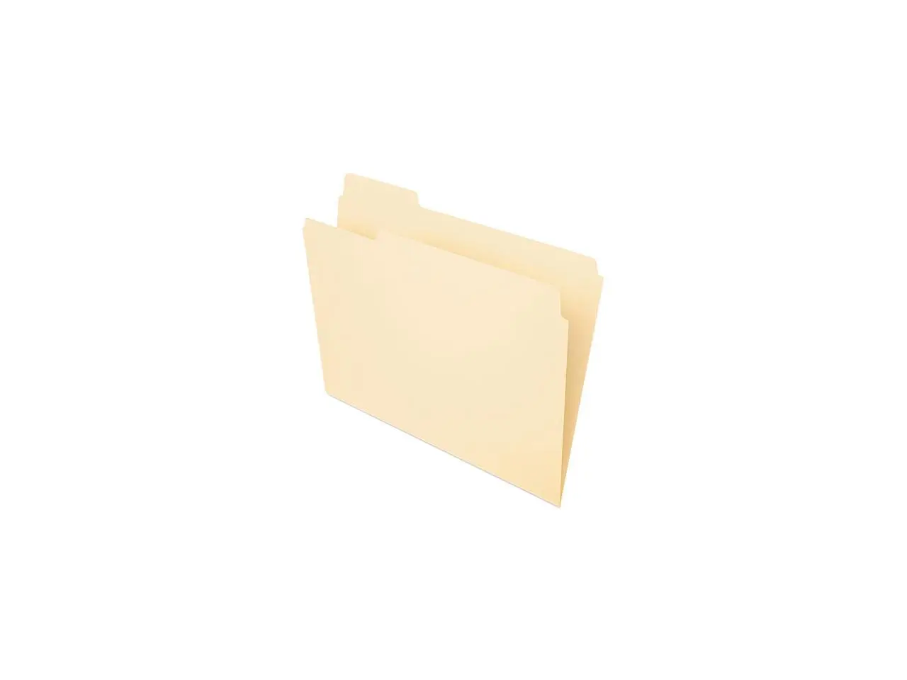 Pendaflex Essentials 752-1/3-1 File Folders, 1/3 Cut, First Position, Top Tab, Letter, Manila, 100/Box