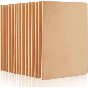 15 Pack Blank  Notebooks, Unlined Sketchbook Note Pad Travel Journal for Drawing Doodling Writing, Journal Bulk For Women  Students Office School Supplies, A5, 60 Pages, 8.3" X 5.5"
