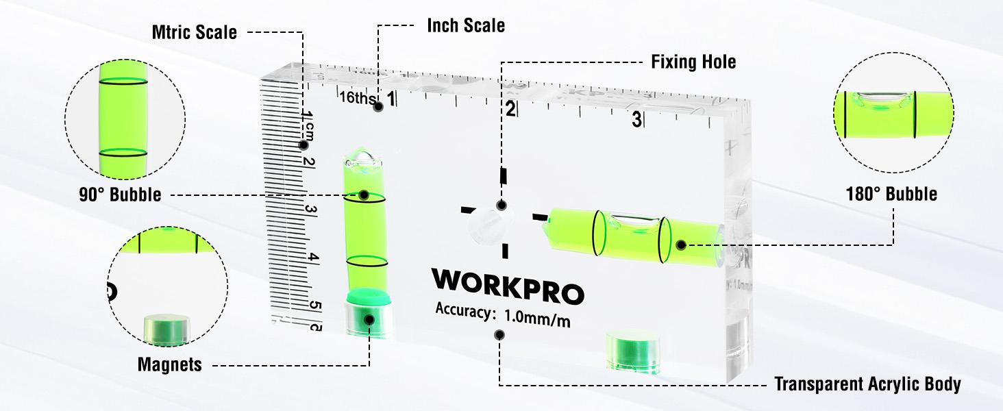 #fathersdaygift WORKPRO Small Level, 3-3/4 Inch Mini Level Tool, Magnetic Level with 2 Different Bubbles 90°/180°, Shatterproof Cross Check Bubble Level, Pocket Level for Picture Hanging Tool #fathersdaygift WORKPRO Small Level, 3-3/4 Inch Mini Level Tool, Magnetic Level with 2 Different Bubbles 90°/180°, Shatterproof Cross Check Bubble Level, Pocket Level for Picture Hanging Tool