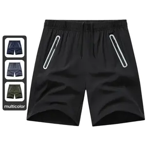 Sleek Black Performance Shorts Set - Functional Everyday Wear