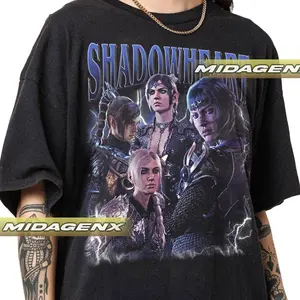 Limited Shadowheart Baldurs Gate 3 Vintage T-Shirt, Gift For Women and Man Unisex T-Shirt Menswear Top