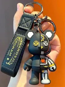 Mechanical Bear Keychain, Cute Animal Design, Durable Metal Material, Perfect Gift for Kids & Adults, Everyday Accessory, Trendy Cute Keychain, Keychain Kawaii