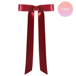 DAFNI KLIX - THE BOW - Burgundy Limited Edition - Bow with Strong Magnetic Hold No Slipping - Magnetic Hairclips - Endless Iconic Hairstyles - Patent Pending Secure & Stylish Updo