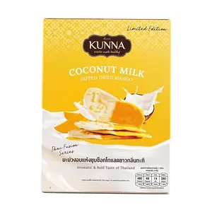 KUNNA Thai Coconut Milk Dried Mango 108g - Limited Edition, Popular Thai Snack