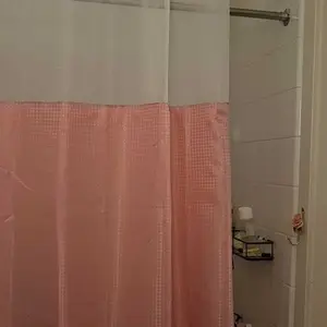 Waffle Pattern Waterproof Shower Curtain, 1 Count Modern Simple Bathroom Curtain, Bathroom Accessory for Home, Hotel or Dorm Decor #GLOBAL PICKS