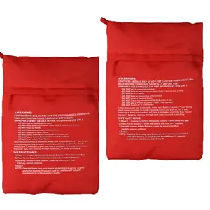 New Potato Microwave Cooker Bags 4 Minutes Fast Quick Reusable Washable 2 Pack