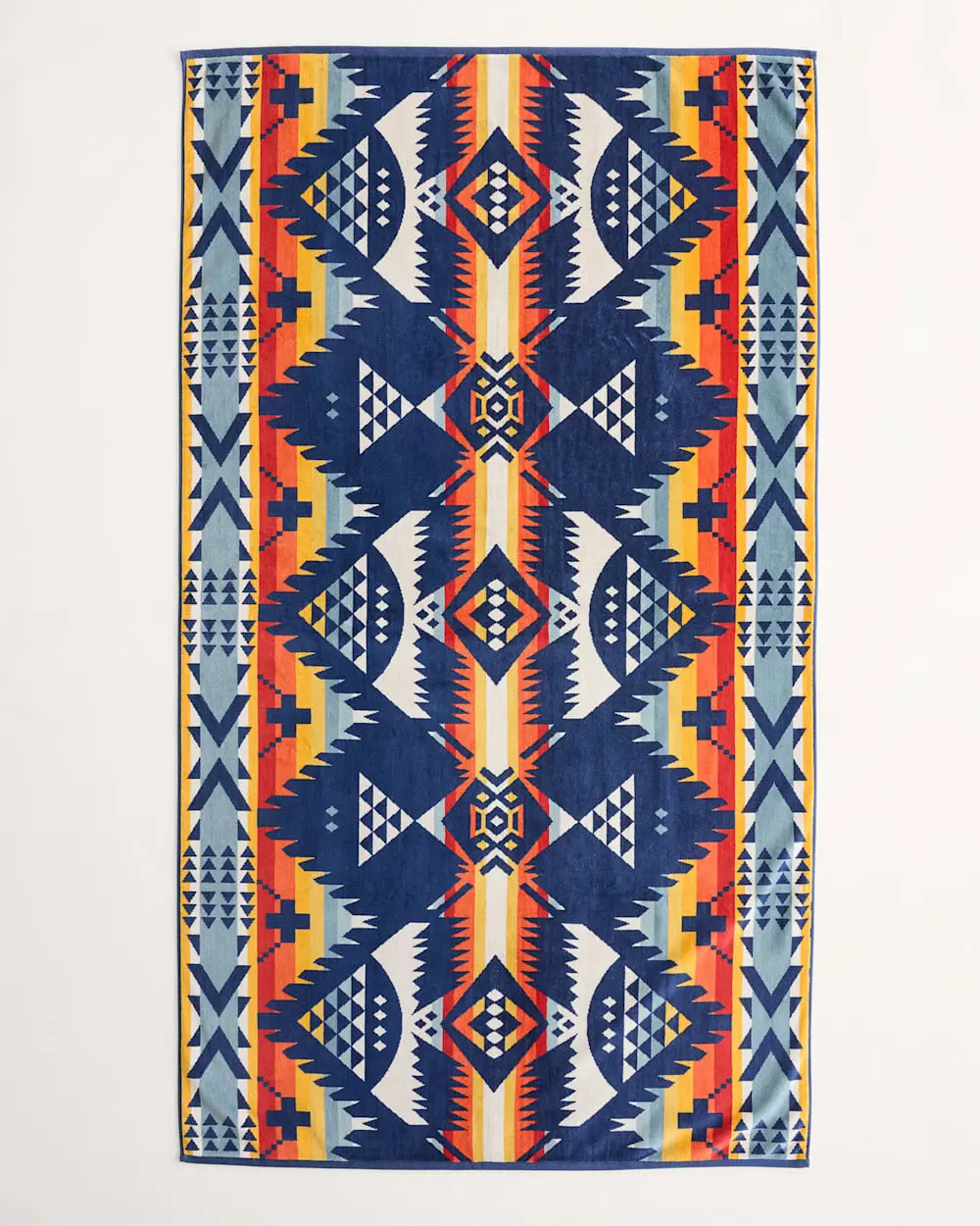 Pendleton Oversized Jacquard Spa Towel Nehalem Navy