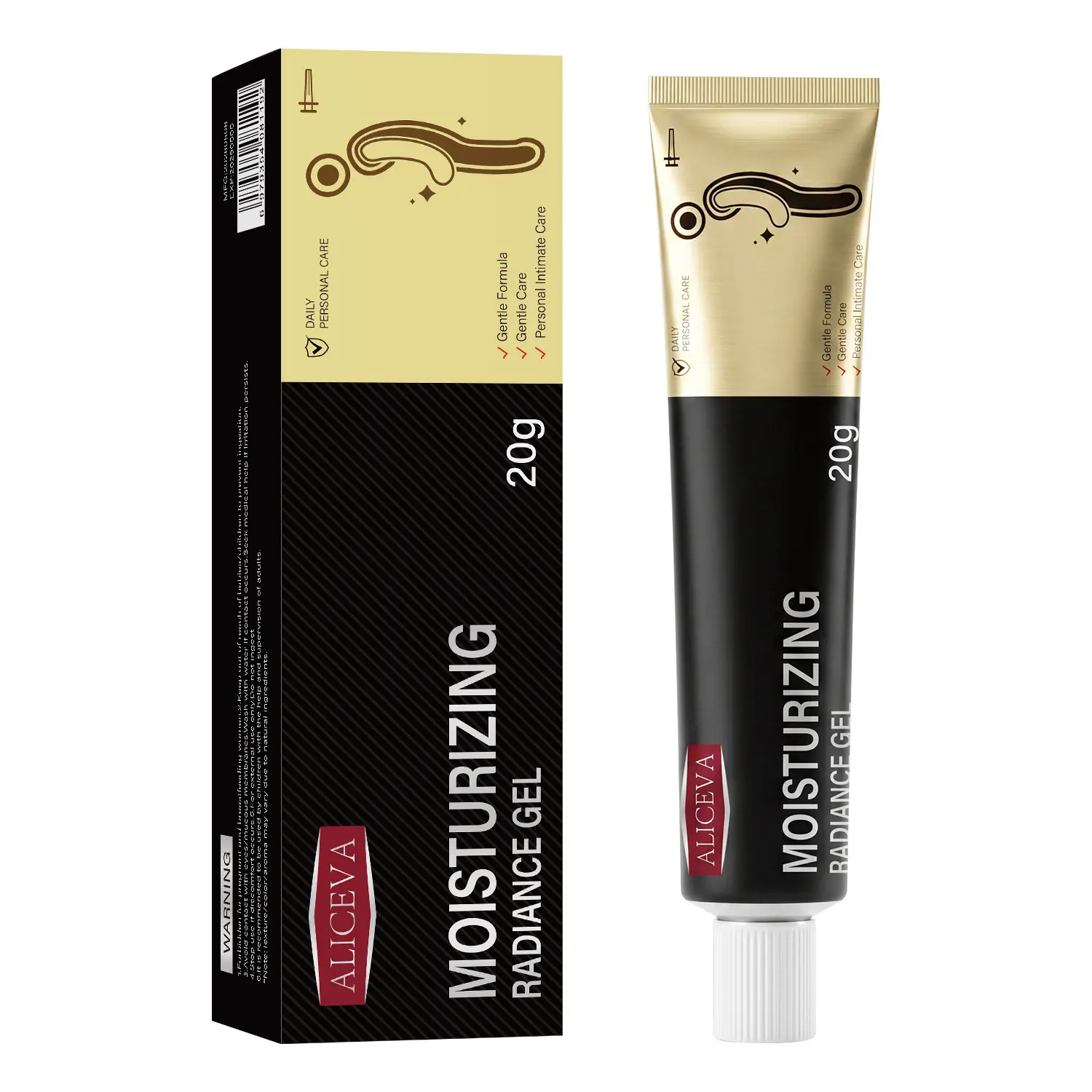 ALICEVA Men’s Soothing Body Gel – pH-Balanced Moisturizing Care for Sensitive Skin & Gentle Comfort