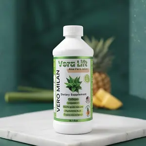 VERA LIFT Aloe Vera Juice Supplement with Collagen Vitamin C & Hyaluronic Acid for Radiant Skin Healthy Digestion & Natural Energy