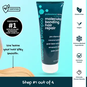 Molecular Bonding Hair Repair Cleansing Shampoo with Pro Vitamin B5 & Amaranth Seed | Salon-Grade Repair for Damaged Hair by Violet Vibes | Love Your Hair