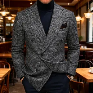 Men's Plus Size Gentleman's Casual Suit Jacket