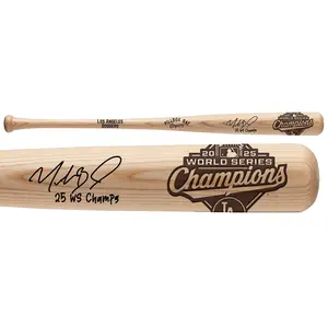 Mookie Betts Los Angeles Dodgers Autographed 2025 MLB World Series Champions Pillbox Bat Company Bat with "25 WS Champ" Inscription - Fanatics Authentic Certified
