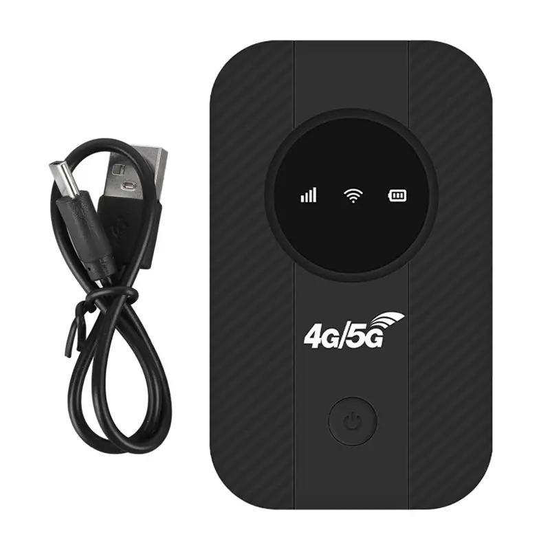 Portable SIM Card WiFi Router, 4G 5G 300Mbps Support Up To 10 Devices