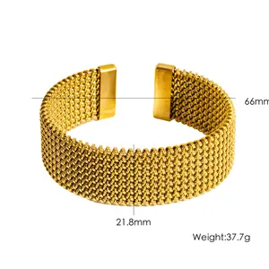 Simple Fashionable Braided Open-style Bracelet, Stainless Steel Jewelry, Trendy All-match & Exquisite Jewelry for Holiday Gift Elegant Minimalist Bangle