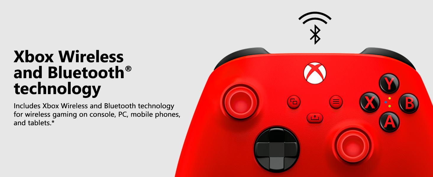 Microsoft Xbox Wireless Controller - Red - Works with Xbox consoles • Windows PC • iOS & Android