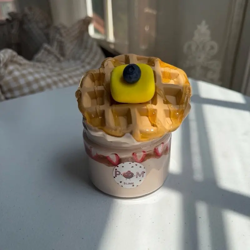 Maple syrup, waffle slime
