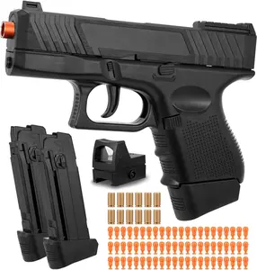 Soft Bullet with Ejecting Shells, Realistic, Tactical with Scope, Birthday Gifts for Boys Girls(Black)