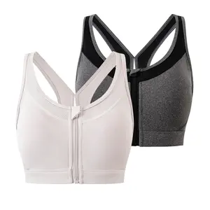 Women's Zip Front Sports Bra, Post-Surgery Bra Active, Sports Bras for Women High Support, Yoga Sports Bras, Workout Bras for Women, Women's Clothing