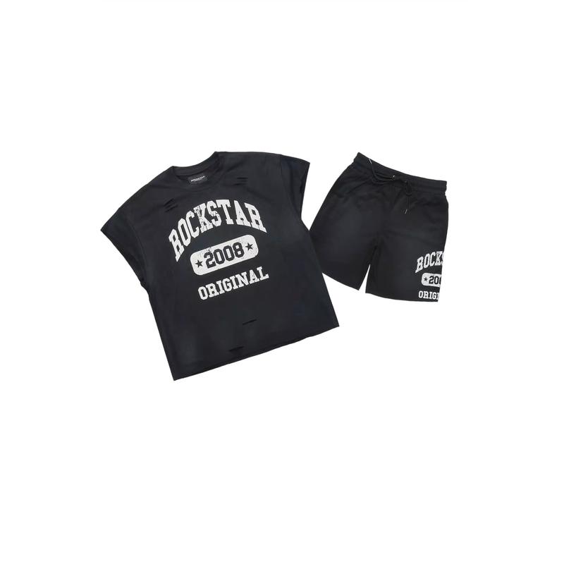 Uppercut Black T-Shirt/Short Set