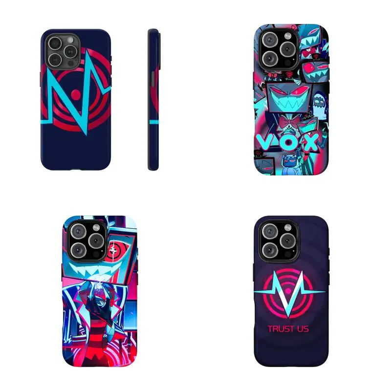 Vox Phone Case – Hazbin Hotel TV Demon Overlord Fanart Aesthetic | Dark Cartoon Design | Tough Protective Cover | Perfect Gift For Fans | Compatible With iPhone 11–17