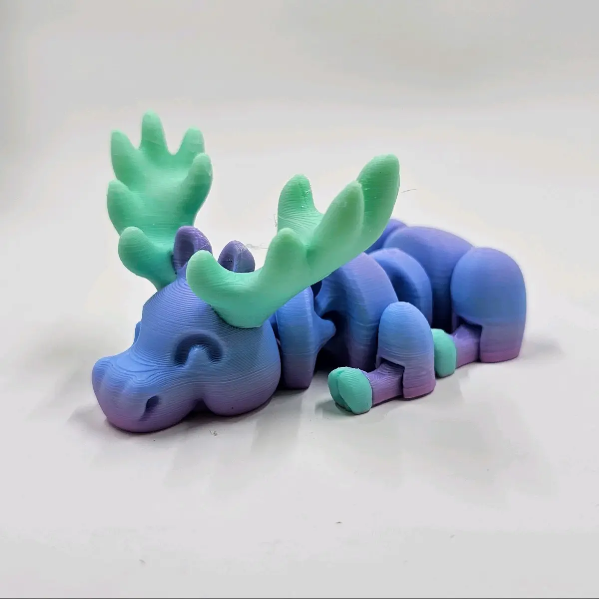 3d printed mistical lazy moose in beautiful color. come in 2 varieties Decor Artistic Decorative Ornaments Decoration Room