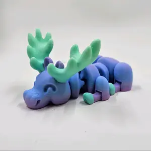 3d printed mistical lazy moose in beautiful color. come in 2 varieties Decor Artistic Decorative Ornaments Decoration Room