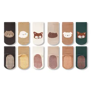 Baby Non Slip Ankle Socks with Grippers for 0 Months-6 Years Old Walking Socks，Multiple sizes