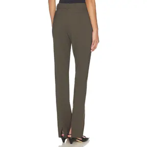 EAVES Ragni Straight Trouser in Olive Smoke