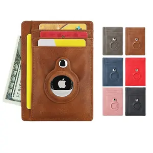 RFID AirTag Leather Anti-Theft Wallet