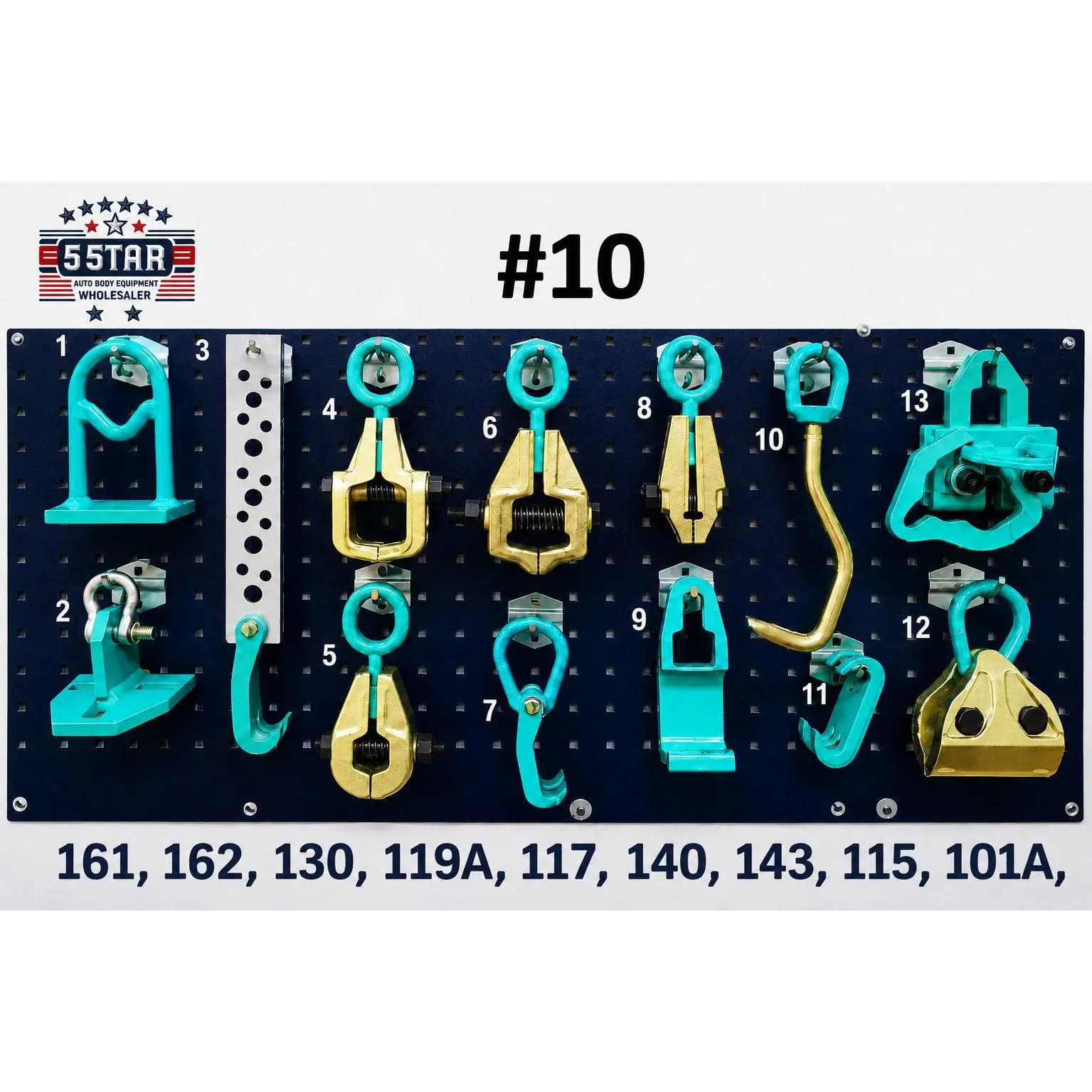 SET#10 HEAVY DUTY AUTO BODY FRAME MACHINE PULLING TOOLS AND CLAMPS SET MEGA PACK