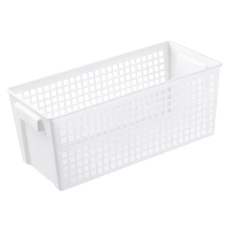 Plastic Desktop Snack Storage Basket - Lightweight Multifunctional Home Organizer for Kitchen Countertop, Bathroom Use, Giftable Home Supply