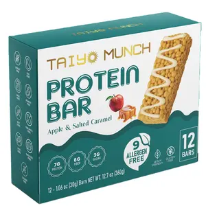 Taiyo Munch 12-Pack Apple Caramel Protein Bars – Allergen Free
