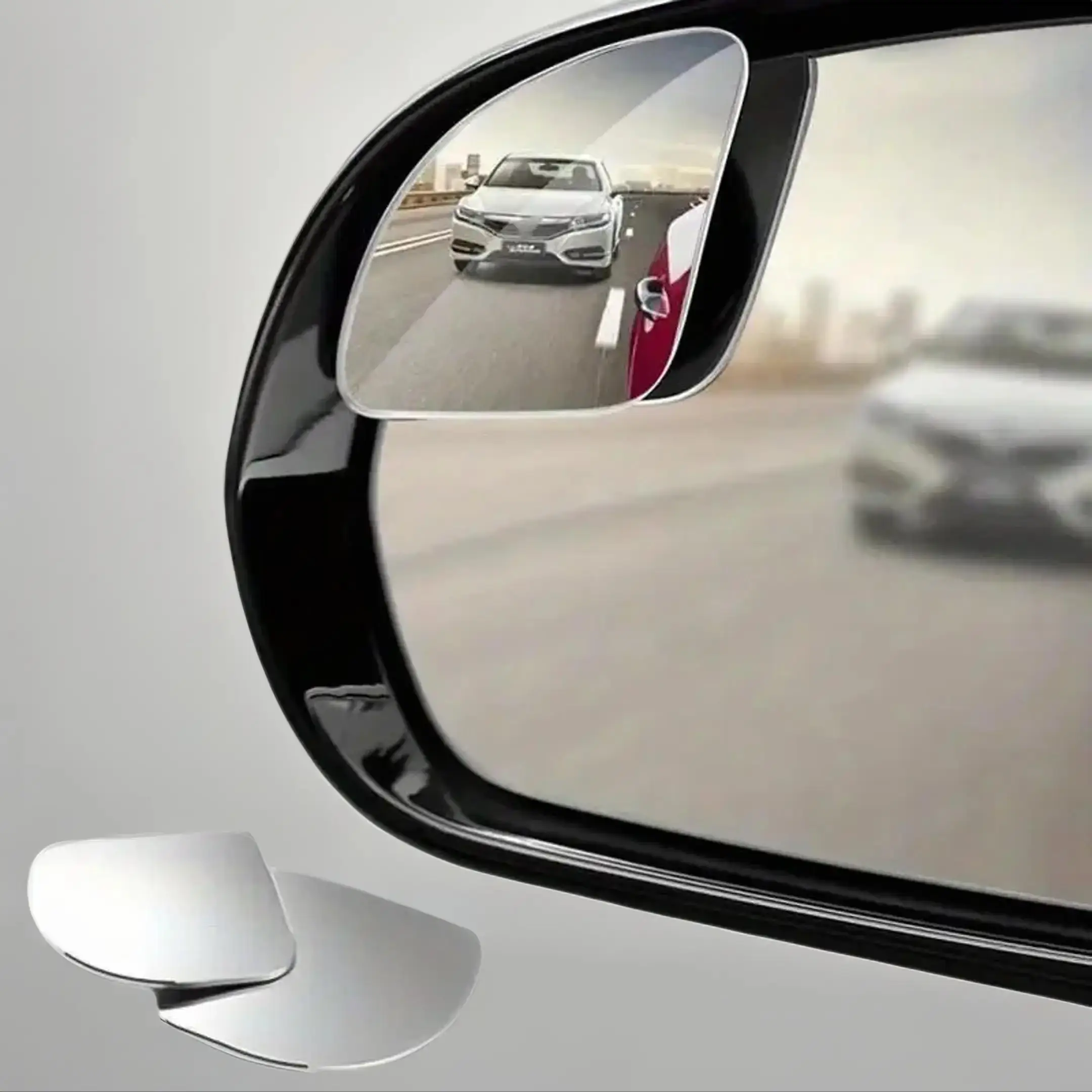 Car Blind Spot Mirror, 2 Counts Frameless Auxiliary Rearviewmirror, Universal Wide Angle Adjustable Small Mirror, Car Exterior Accessories, Automotive